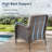 Valierius High-Back Steel and PE Wicker Outdoor Dining Chair-58164588-53710283