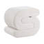 50cm Wide Irregular Solid Colour Pouffe Ottoman