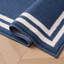 Debbie Machine Woven Synthetic Area Rug in Blue/White-610470352-626437693