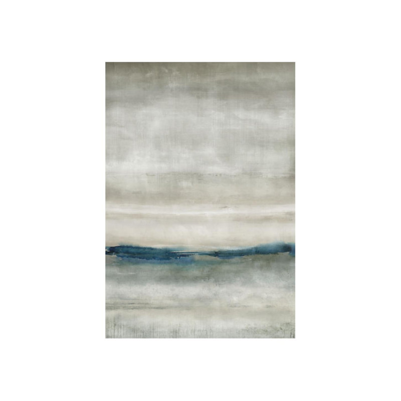 Rain At Sea Painting by Elena Carlie, 36" H x 24" W x 1.5" D, Knife Gel