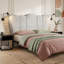 Fabric Upholstered Headboard Adjustable Height Modern Crown Bed Headboard For 8-14 Inch Mattress-994015966-1000973901