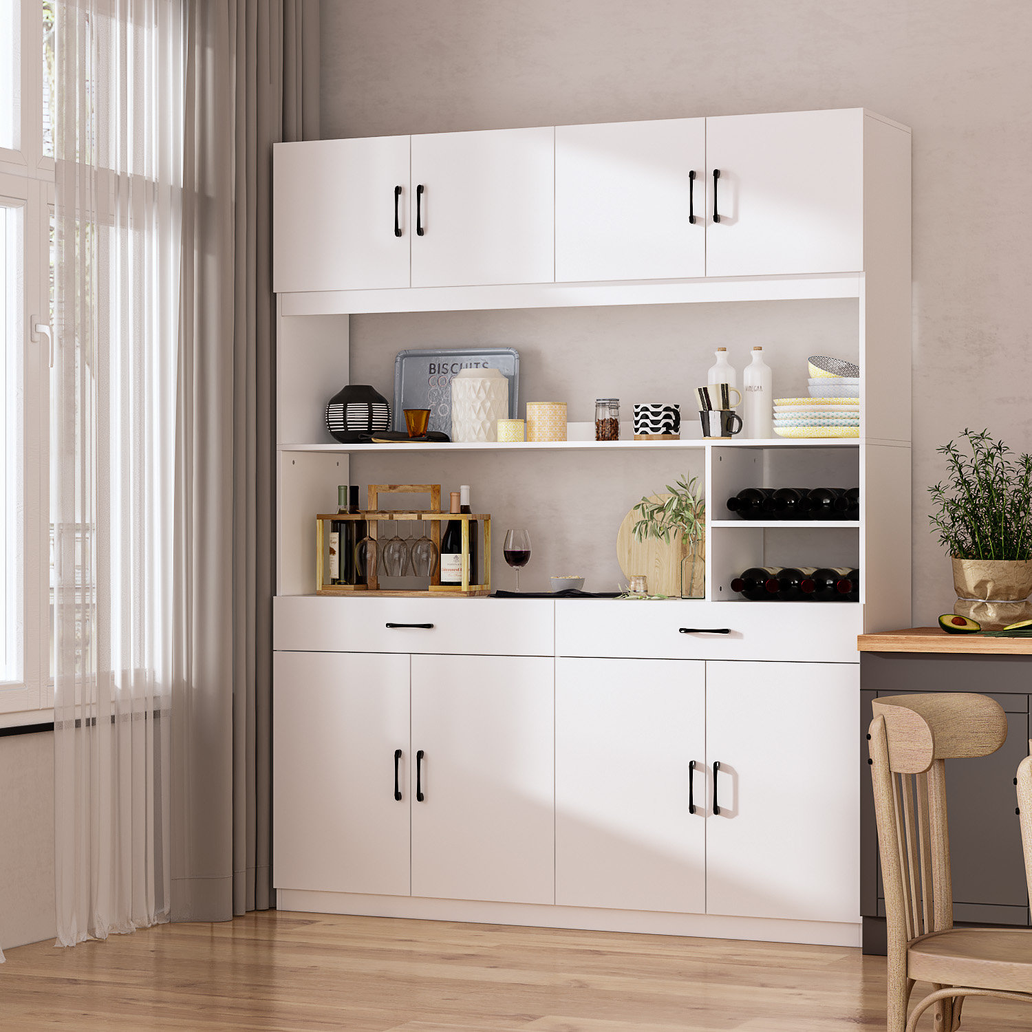 Hokku Designs Couffer 78.7'' Kitchen Pantry & Reviews