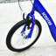 Trottinette pour enfants avec cadre en acier bleu foncé, trottinette double pour enfants de 16 po et 5 ans et plus