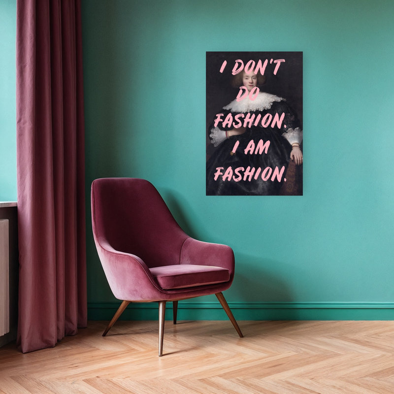 I Am Fashion Portrait Classic Elegant Modern Portrait Wall Art Print by Talitha McQueen - Print, 91.44cm H x 60.96cm W