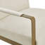 Chaise d'appoint rembourrée luxueuse et luxueuse pour espaces de vie élégants