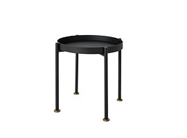 Mahalia Four Leg Coffee Table, H45 x L40 x W40cm, Black