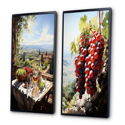 «Vineyard Rendezvous In Rioja», 2 pièces