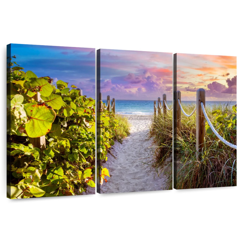 Gillard Sandy Path avec Seagrapes, Floride, H 36 po x l 57 po