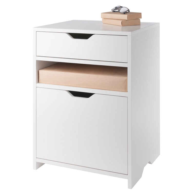 19.2'' Wide 2 -Drawer File Cabinet, White