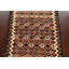 Tapis ivoire noué à la main de conception unique 3 pi 5 po x 5 pi 0 po Jermanie