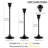 Metal Candle Holders Set Of 6, Taper Candlesticks Vintage Candelabra Centerpiece Stands-1916373495