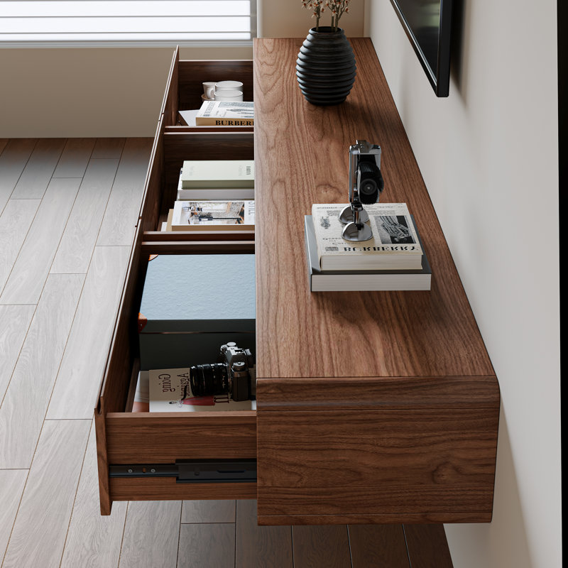 Modern Floating TV Stand Wall-Mounted with Storage