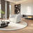 Curved negotiating  leather sofa