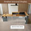 Bureau de réception en L avec comptoir - Bureau de réception avec armoire de rangement, tablettes ouvertes, tiroir verrouillable et plateau à clavier pour le bureau, le hall d'entrée, la caisse-21442918-21442923