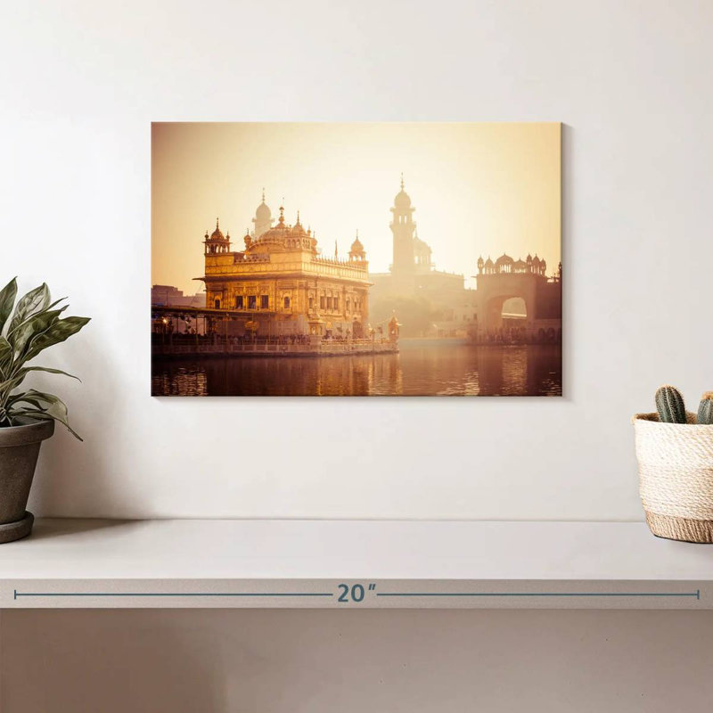 " Harmandir Sahib Temple Canvas Print ", 8" H x 12" W x 1" D