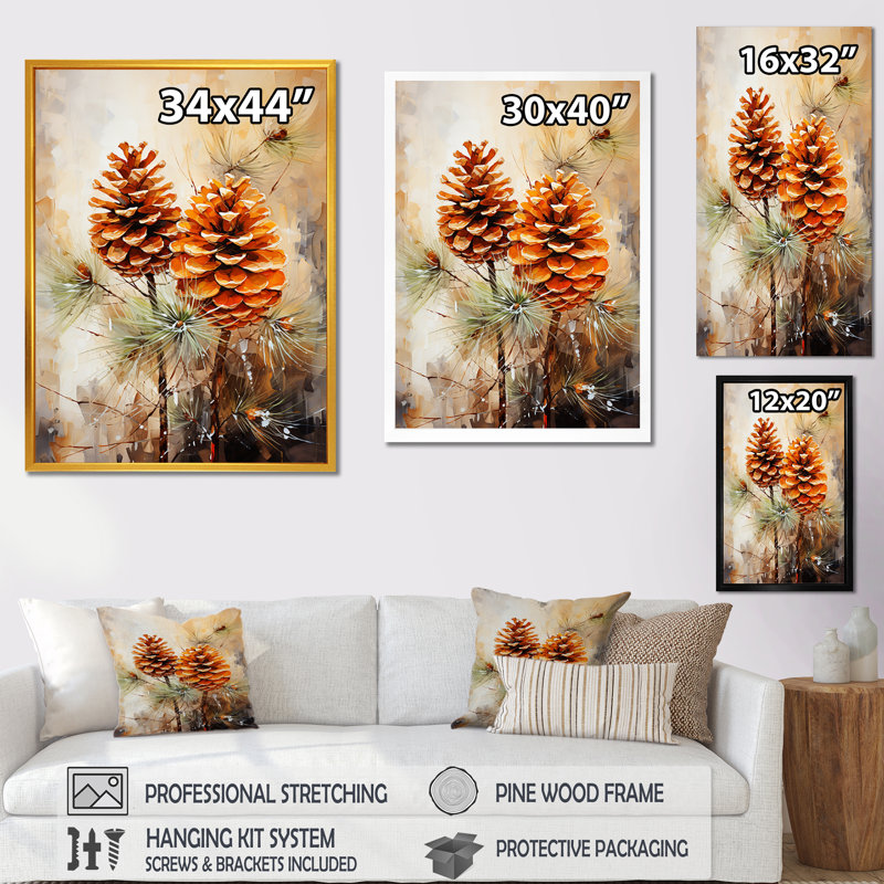 Épinette, pin, forêt, art mural, H 32 po x l 24 po x P 1 po, Cadre flottant blanc