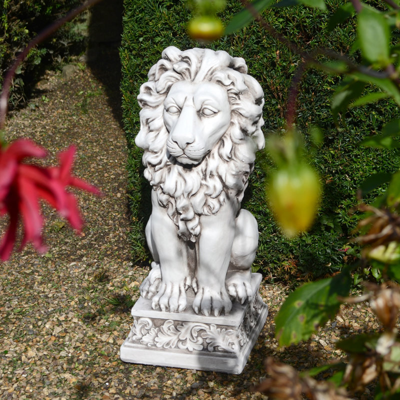SMALL LION 61cm Antique Stone Effect