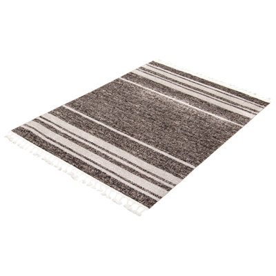Tapis taupe / noir Whittney Earth