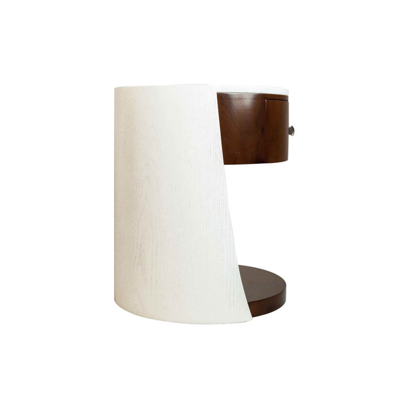 Lauber 56cm W Solid Wood Bedside Table