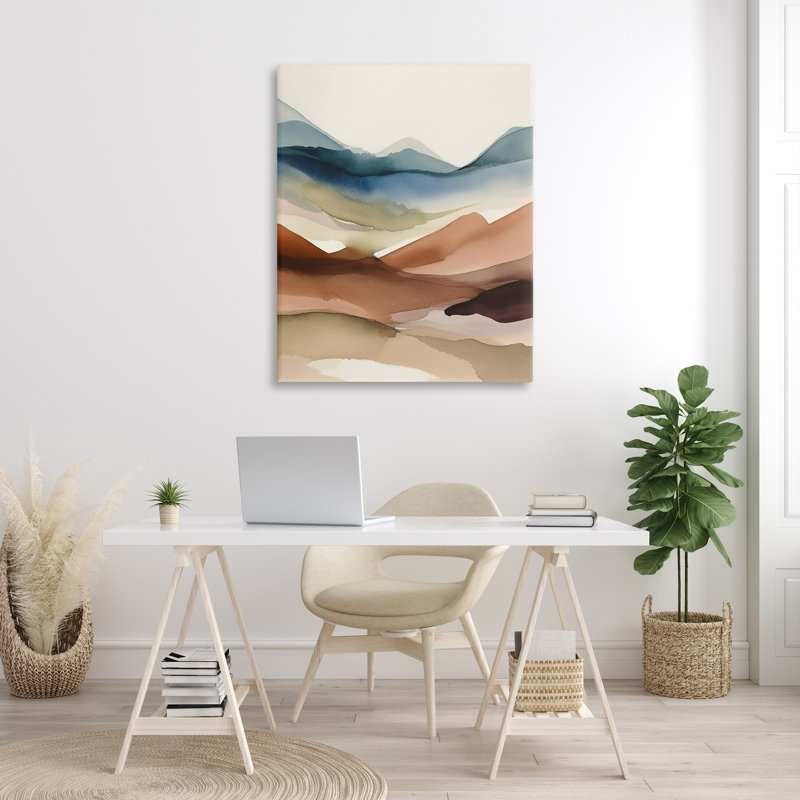 Conception d'art abstrait sur toile Wrought Studio ™ par Andrea Haase, H 48 po x l 36 po x P 1,5 po