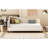 L-Shaped Linen Daybed, With Solid Wood Legs-1246244416-1246244423