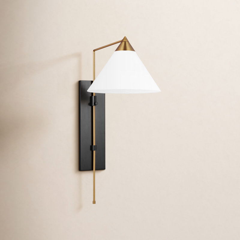 Franklin Wall Sconce, Burnished Brass/Deep Bronze