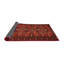 Tapis rouge/beige/brun traditionnel Tanmay-769947761