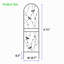 Ensemble de 4 treillis de jardin en métal 71 po x 19,7 po antirouille pour plantes grimpantes déco libellule