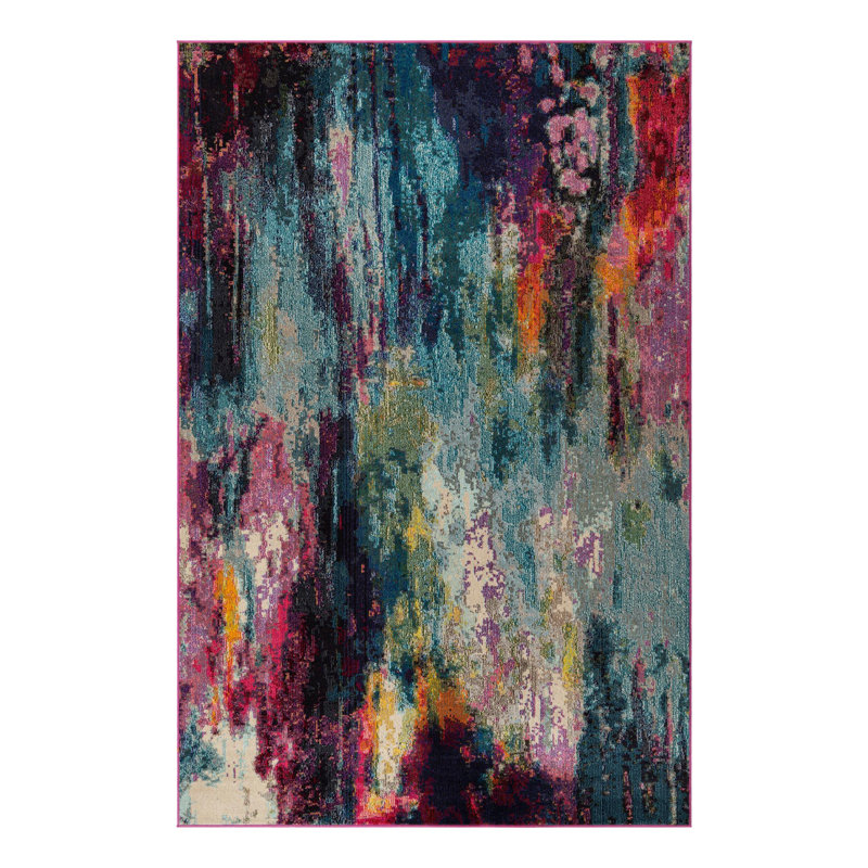 Hashimoto Abstract Area Rug, Rectangle 7'1" x 10'