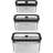 Eriana Stainless 3-pc Vacuum Box Assorted Stainless Container Set