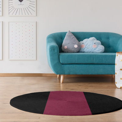 Tapis de zone rouge/noir