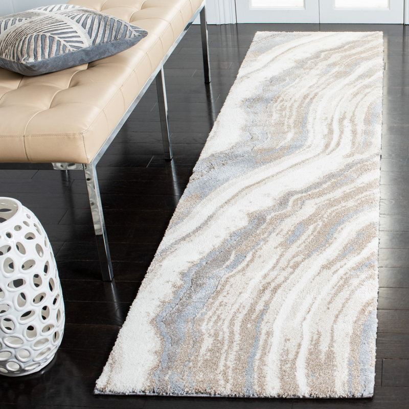 Jonty Shag Performance Abstract Rug, Runner 2'2" x 9'