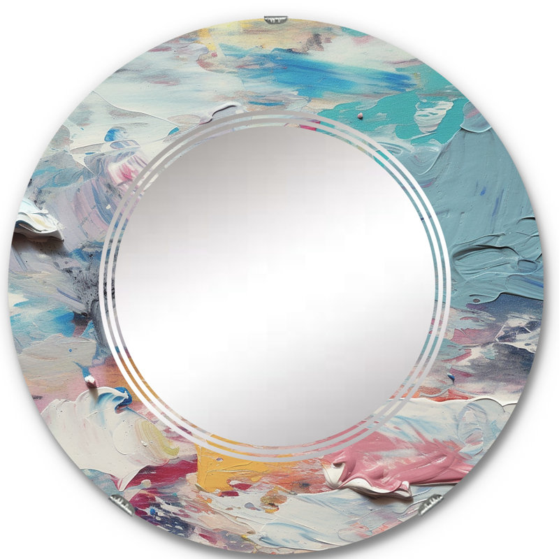 Miroir mural rond Balis, 24 po x 24 po