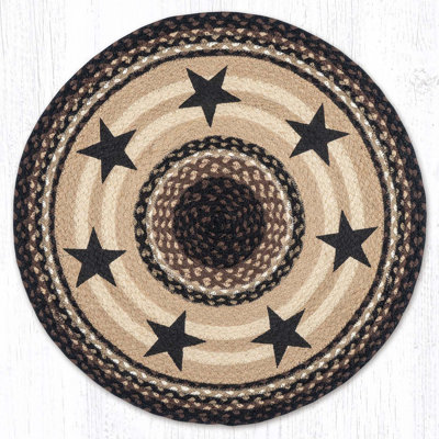  RP-313 Black Stars Round Patch 27"x27"