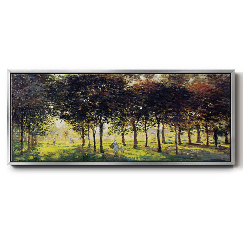 La promenade à Argenteuil, coucher de soleil, 1874 - toile encadrée