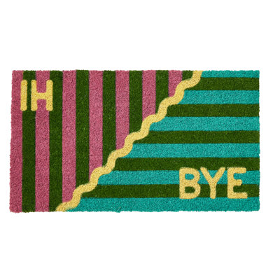 Tapis en fibre de coco à rayures Cabana