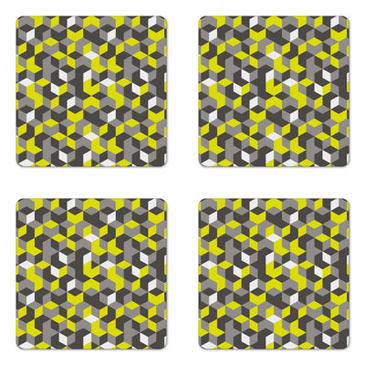 Square 4 Piece Coaster Set