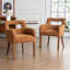 Chaise de salle à manger rembourrée avec accoudoirs-736720984