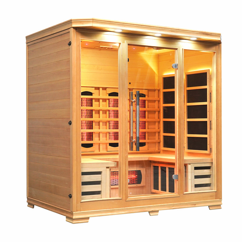Vidalux Solara 4 Person Full Spectrum Infrared Sauna With Complete Heat