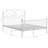 vidaXL Bed Frame Powder-coated metal Durable Bed Frame-1480092450-1480092456