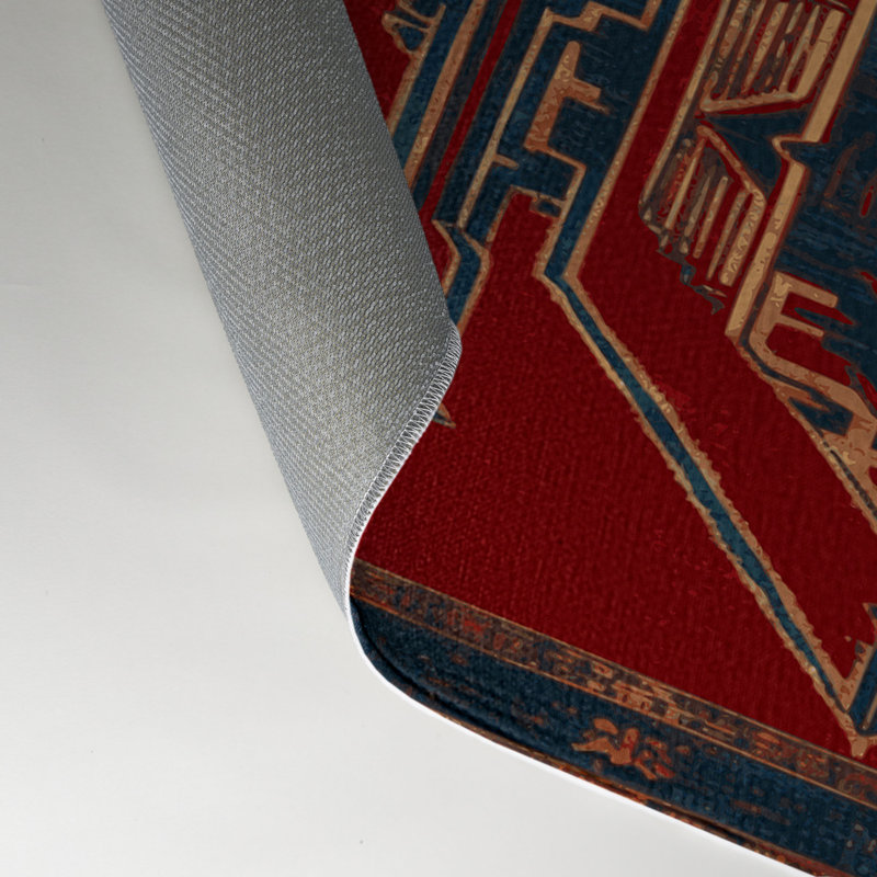 Tapis intérieur et extérieur ArtDeco, Rectangle 9 pi x 12 pi