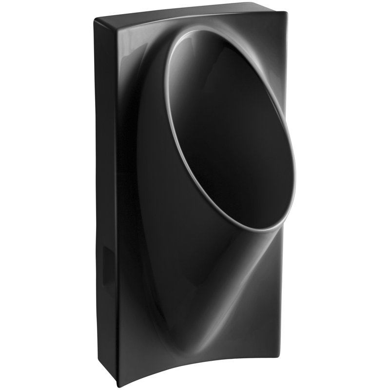 Steward® Waterless Wall Mounted Urinal, Black