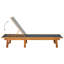 Chaise longue simple en acacia 80 po