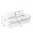 " queen pull out sofa bed | 3-in-1 convertible sleeper | 2 soft pillows | beige velvet | multi-functional design