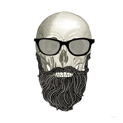 Hipster Skull I - Wrapped Canvas Print