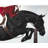 Riding Competition Black Braided Polyester Placemat | Home Decor