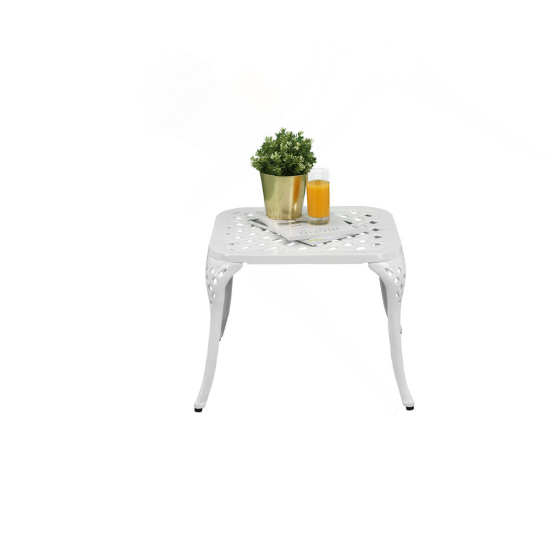 Table d'extérieur blanche, Blanc