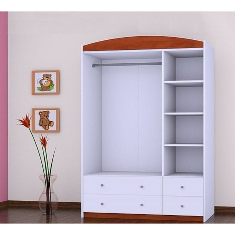 Clevenger 3 Door Wardrobe, Red