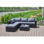 Canapé modulaire d'extérieur de 86 po avec coussins Brack-565298172-565298171