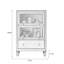 Buffet en bois massif noisette + verre
